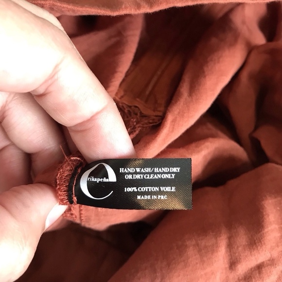 ERIKA PENA Rita Rumba boho high low ruffle hem tiered flowy skirt Sienna M/L - Picture 10 of 10